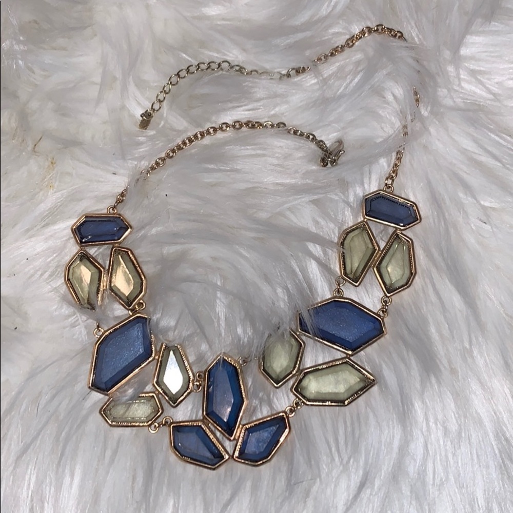 Gemstone statement necklace